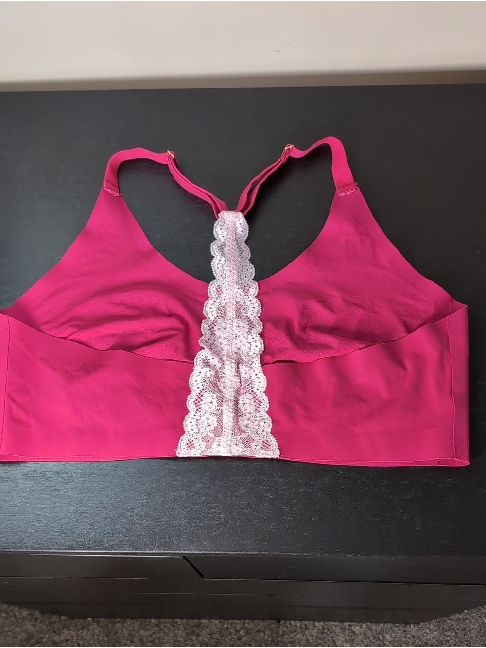 Knix Lace Racerback Bra Size XXL Pink